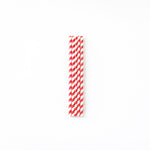 Red & White Paper Straws - Jumbo