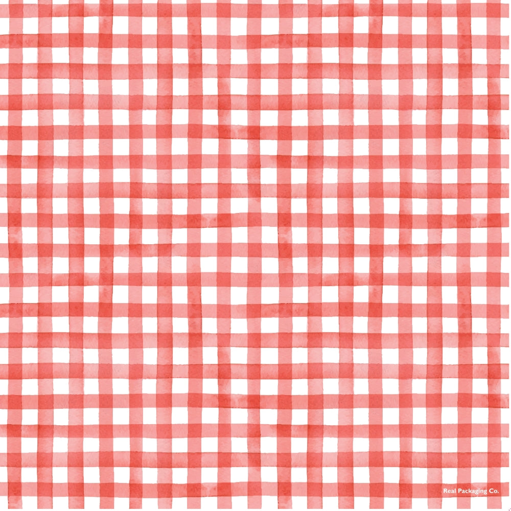 Greaseproof Sheets Red & White Check
